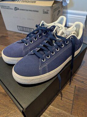 Adidas Stan Smith CS - Dark Blue Suede - Men's Size 10.5